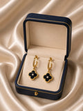 Black Clover Drop Earrings
